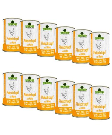 Schecker Marmite with chicken 12 x 410 g – Grain free – Gluten free – Made in Germany