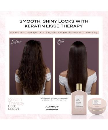 Alfaparf Milano Keratin Therapy Lisse Design Hydrating Kit - Shampoo & Hair Mask Set for Keratin Treatments - Anti-Frizz Hair Products - 8.45 Fl Oz / 6.7 Oz - Buy Online on GoSupps.com