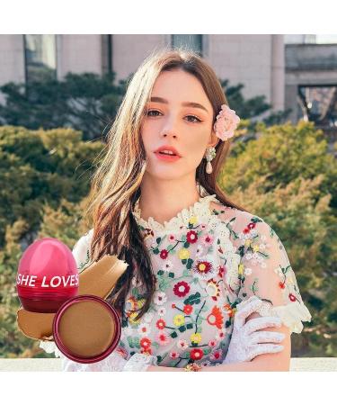 Powder Blusher Long-Lasting Blushing Cream for Natural Makeup - Products Teen Girls Cosmetics for Home Shopping Gathering Dating Traveling Working 02# Golden Brown - Buy Online on GoSupps.com