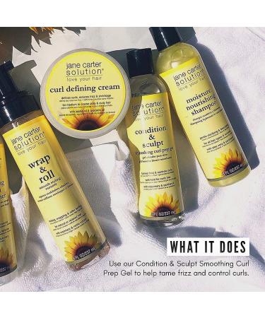 Jane Carter Solution Condition & Sculpt Curl Prep Gel - 8oz | Soft Hold, Smoothing & Moisturizing - Buy Online on GoSupps.com
