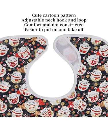 Clothing Protector Bib Soft Washable Adult Bib for Elderly for Lunch (Cat) - Buy Online on GoSupps.com