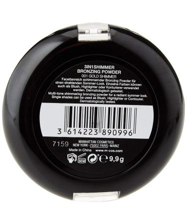 Manhattan Complexion Powder & Makeup 001 Gold Shimmer - International Shipping Available - Buy Online on GoSupps.com