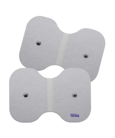 TENS Electrodes 2 Premium Quality 4 inch x 6 inch Dual Self Adhesive Electrodes for TENS Units Snap Butterfly TENS Unit Electrodes Discount TENS Brand
