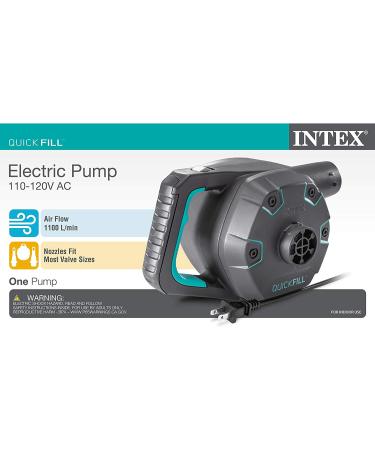 Intex Quick-Fill Air Pump - High-flow Wall Plug | 120v AC Power Adapter - Buy Online on GoSupps.com