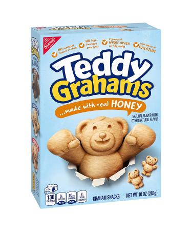 Teddy Grahams Honey Graham Snacks - 10 oz Boxes (Pack of 6) | HONEY Flavor - Buy Online on GoSupps.com