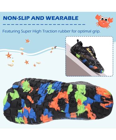 Dimaiglobal Kinder Wasserschuhe | Fast-Drying Swimming Shoes for Boys & Girls | Aquasque Light Slipproof Beach & Bathing Shoes (EU 37 Gray) - Buy Online on GoSupps.com
