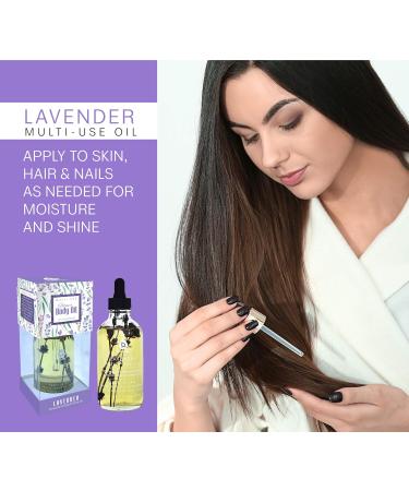 Pursonic Multi-use Lavender Body Oil - 4 oz | Premium Flower Oil for Hydration & Relaxation | International Shipping Available - Buy Online on GoSupps.com