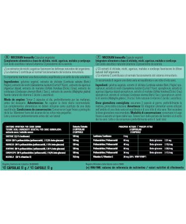  SANTIVERI SANTIVERI -Micoxan Imunflu naturally tones your defenses / 40 capsules with reishi agaricus and vitamin C - Buy Online on GoSupps.com