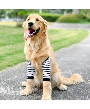 Soft and Breathable Dog Elbow Brace Protector Prevent Licking and Wearable Striped Design for Enhanced Style and Functionality (5XL) - Buy Online on GoSupps.com