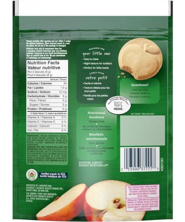 GERBER Organic Biscuits Apple Flavour Toddler Snack - Buy Online on GoSupps.com