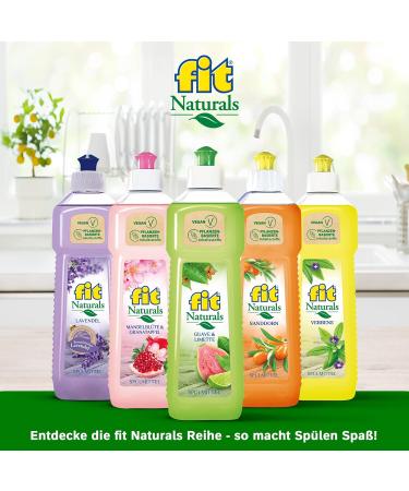 Fit Dishes Liquid - 10x750ml Pink Grapefruit Biodegradable Detergent | Sustainable Vegan & Economical - Buy Online on GoSupps.com