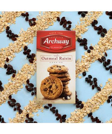 Archway Cookies Soft Oatmeal Raisin 9.25 oz - Pack of 9 | Delicious Snack Treats - Buy Online on GoSupps.com