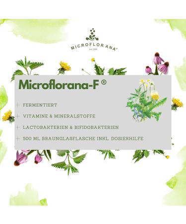 Microflorana Probiotics Fluid - Prediotics with Vitamins & Minerals - 500ml Dosing Aid for Colonization & Bacterial Strains - Trusted Since 1980 - Buy Online on GoSupps.com