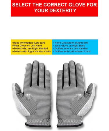 CaddyDaddy Claw Golf Glove for Men - White, Breathable & Long Lasting - Size Large Left - Buy Online on GoSupps.com