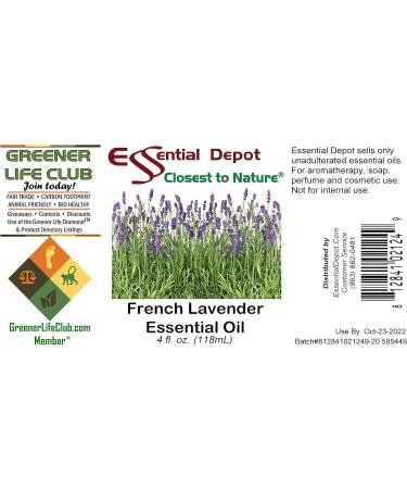 Buy French Lavender Essential Oil - 4 oz | GC/MS Tested Skin Safe | Amber Glass Bottle - International Shipping Available - Buy Online on GoSupps.com