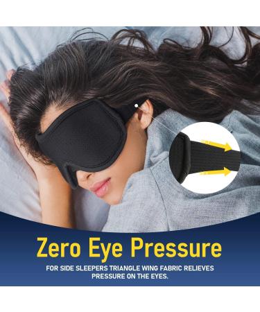Blackout Sleep Mask for Men and Women | Light Blocking Eye Mask for a Restful Sleep - Buy Online on GoSupps.com
