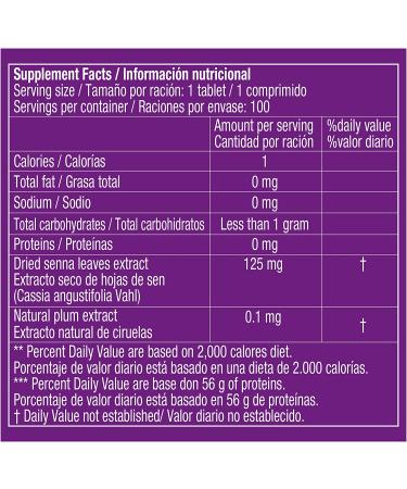 Prunelax Ciruelax Maximum Relief 100 Tablets - Natural Laxative for Occasional Constipation - Buy Online on GoSupps.com