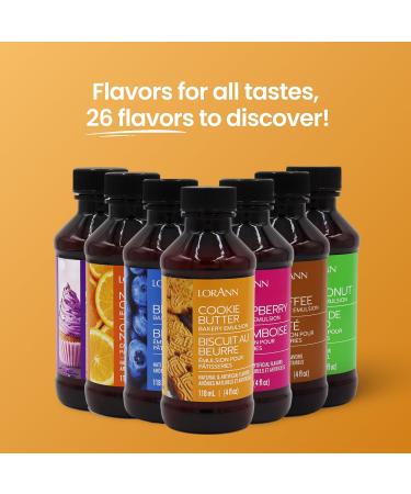 Lorann Oils Bakery Emulsions Natural & Artificial Flavor 4Oz-Cookie Butter - Buy Online on GoSupps.com