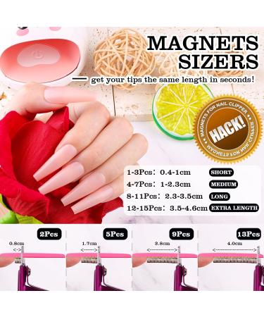 Violet Red Premium Adjustable Nail Clippers with Magnets - Stainless Steel Trimmer for Acrylic & Artificial Nails | Sharp Blade Manicure Tool for Salon Beauty - Buy Online on GoSupps.com