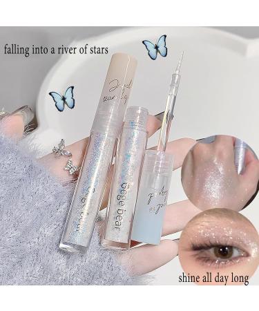Korean Glitter Eyeshadow Eyeliner Set - 8PCS Waterproof Long-Lasting Pigmented Eye Makeup - Buy Online on GoSupps.com