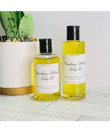 Strawberry Shortcake Body Oil - 4 Fl Oz | Nourishing & Hydrating | International Shipping Available - Buy Online on GoSupps.com