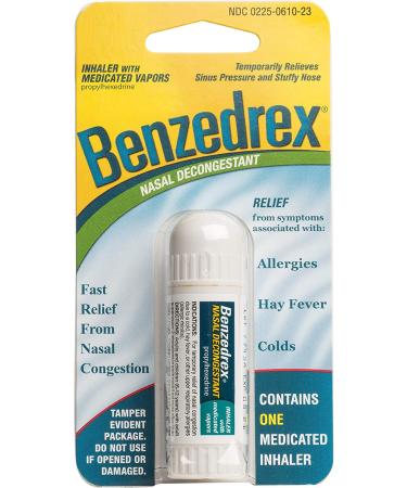 Benzedrex Vapor Inhaler -- 1 ct. (Quantity of 5)