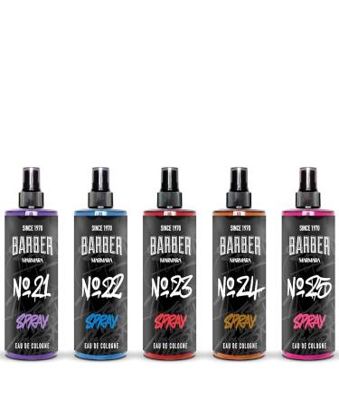 barber marmara Eau de Cologne Pump Spray Mens Graffiti After Shave Men's Fragrance Water Shaving Water Men Barber Men's Fragrances Body Spray Barbershop Travel Size (50 ml No21) 1.7 Fl Oz (Pack of 1) No21 - Buy Online on GoSupps.com