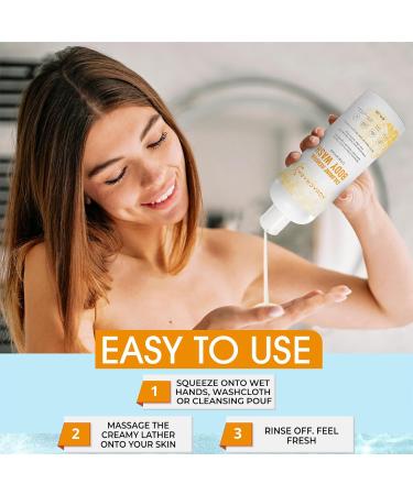 Chlorine Removal Body Wash - Natural Itch-Free SLS & Paraben Free | Moisturizing Care for Sensitive Skin & Swimmers - Buy Online on GoSupps.com