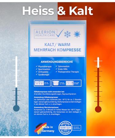Alerion Cooling Pads for Kids & Adults - 10 Set with 4 Sizes | Gel Cool Packs - Made in Germany - Buy Online on GoSupps.com