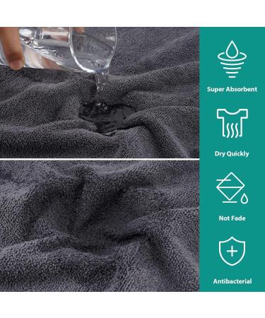 Pettom Dog Bumper Bathrobe - Extra Absorbent Fast-Drying Microfiber Coat for Medium-Sized Dogs (M Gray) | International Shipping - Buy Online on GoSupps.com