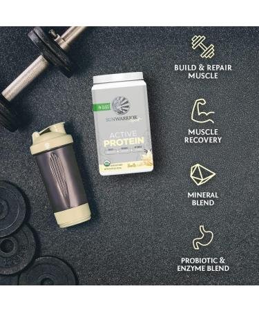 Sunwarrior Vegan BCAA Protein Shake with MCT Oil and Probiotics | Plant Based Post Workout Recovery Drink | Gluten Free Vanilla Protein Powder 1kg - Buy Online on GoSupps.com