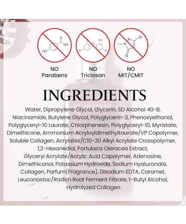 Collagen Intensive Ampoule | Firming Face Serum with 3 Types of Collagen | Hydrating Korean Skin Care | Achieve Glass Skin | 3.38 fl oz - Buy Online on GoSupps.com