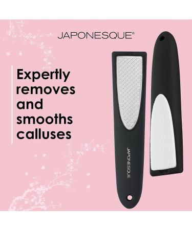 JAPONESQUE Velvet Touch Foot Smoother - Callus Remover and Skin Buffer with Metal Rasp and Pumice - Buy Online on GoSupps.com