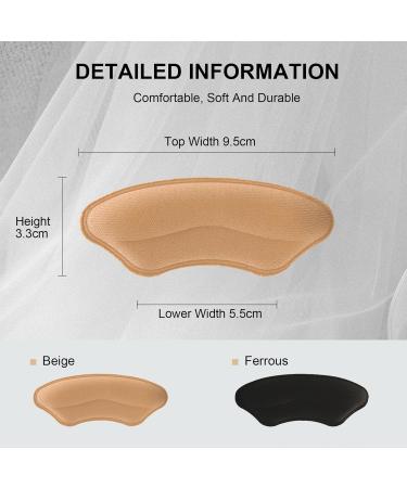 Heel Pads for Women | Heel Grips & Cushions for Pain Relief & Blister Prevention | 4 Pairs Beige - Buy Online on GoSupps.com