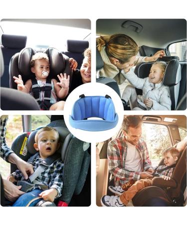 Baby Car Head Support Band - Toddler Sleep Neck Pillow for Kids | Blue Slumber Headrest for Auto Safety Seat - Buy Online on GoSupps.com