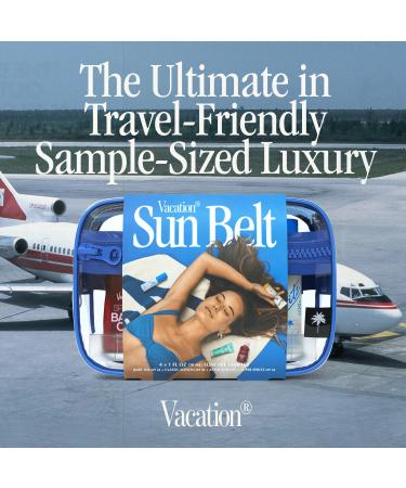 Vacation Sun Belt Sampler Bag | Mini Baby Oil SPF 30 Super Spritz SPF 50 Mist Classic Lotion SPF 30 After Sun Gel & Fanny Pack - International Shipping Available - Buy Online on GoSupps.com