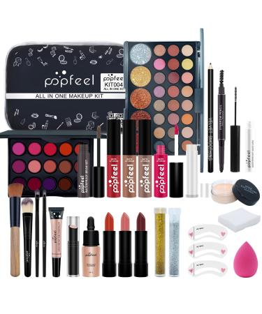 Makeup Kit for Women Full Kit, All-in-one Makeup Gift Set, Include Makeup Brush Set, Eyeshadow Palette, Lip Gloss Set, Lipstick, Blush, Foundation, Concealer, Mascara, Eyebrow Pencil
