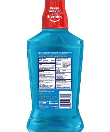 Colgate Total Pro-Shield Alcohol Free Mouthwash Peppermint 500mL - 16.9 fl oz (Pack of 1) - Buy Online on GoSupps.com