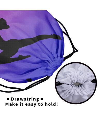 Purple Pink Gymnastics Grip Bag - Adjustable Water Resistant Girl Gymnastic Bag 9.25 x 12 - Buy Online on GoSupps.com