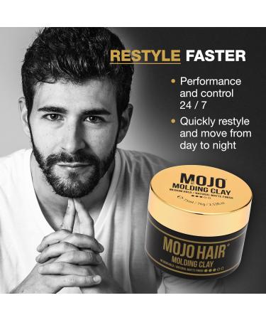 Men's Molding Hair Clay - Medium Hold Matte Finish Restyle Daily | 75ml | Best for Every Hair Style - Shop Internationally - Buy Online on GoSupps.com