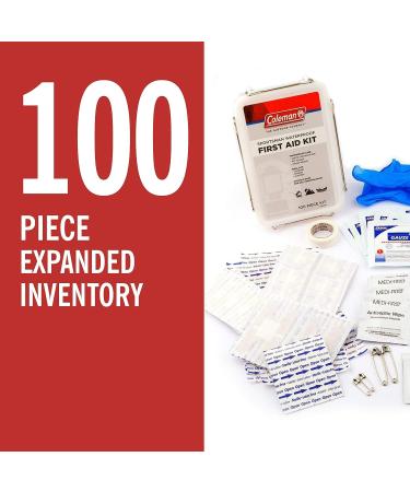 Coleman Sportsman Waterproof First Aid Kit - 100 Pieces | Essential Outdoor Emergency Supplies - Buy Online on GoSupps.com