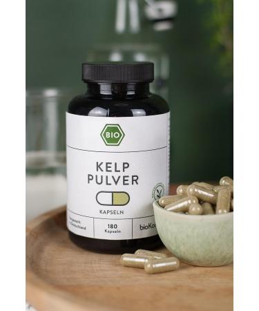 Organic Kelp Capsules | 180 Vegan Capsules | 600mg Per Serving | Additive-Free | Lab Tested in Germany | Biocontor - Buy Online on GoSupps.com