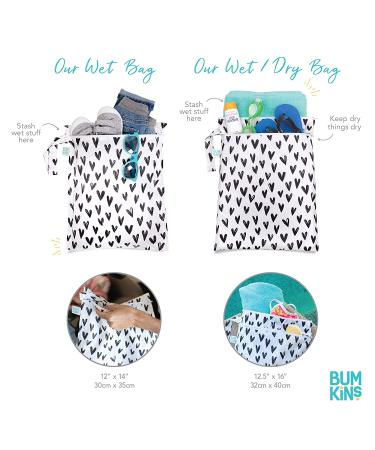 Bumkins Waterproof Wet Bag - Harry Potter Quidditch (2-Pack) | Washable, Reusable for Travel, Beach, Pool, Stroller | Ideal for Diapers, Gym Clothes, Swimsuits, Toiletries | 12x14 Size - Buy Online on GoSupps.com