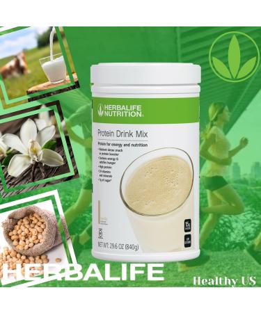 Herbalife HERBALIFE Protein Drink Mix: Vanilla flavor 840g Nutrient Dense Healthy Snack Protein - Buy Online on GoSupps.com