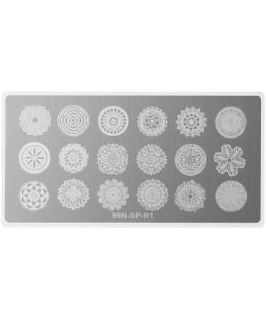 99nails Stamping Plate Rectangle - Holy Circle