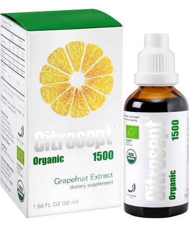 GSE Grapefruit Seed Extract Liquid | 100% Organic USA-Made GSE (2 oz) | Natural Antibiotics & Bioflavonoids for Immune Support | GSE Drops 50ml - Buy Online on GoSupps.com
