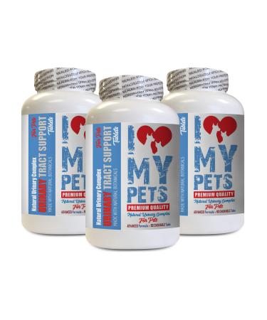 I LOVE MY PETS LLC cat Urinary Tract Health Treat - PET Urinary Tract Support - Dogs and Cats - UTI Relief Complex - cat Cranberry Urinary - 270 Treats (3 Bottles)