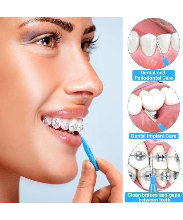 40-Piece Interdental Brush Set | 5 Color Intermediate Cleaning Brushes for Narrow Teeth - Buy Online on GoSupps.com