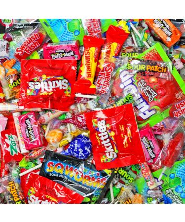2lb Assorted Fun Size Bulk Candy Variety Pack | Individually Wrapped Pinata Stuffers & Giant Party Mix - Buy Online on GoSupps.com