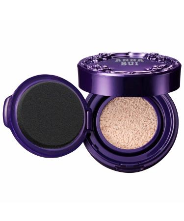 ANNA SUI - Illuminating Cushion Compact 01 - Case and Sponge Included - Universal Shade - Moisturizes and Refines Skin - Creates a Glossy Skin - 0.28 oz. 01 - With Case
